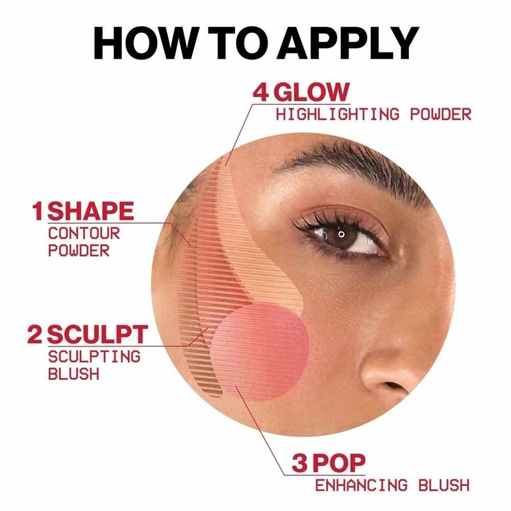 ✨ Smashbox HALO Sculpt + Glow Face Palette – Pink Saturation (NEW) 🎀